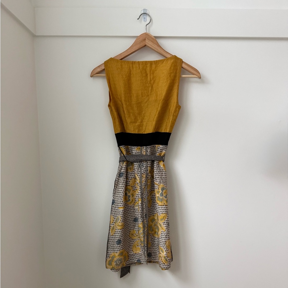 ANTHROPOLOGIE A Sunny Day in Paris Cafe Edme & Esyllte Dress - Picture 2 of 9